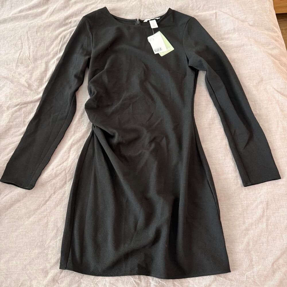 H-m Women's Black and Grey Dress